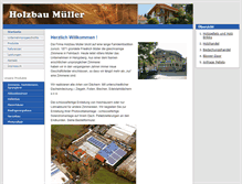 Tablet Screenshot of holzbau-mueller.net
